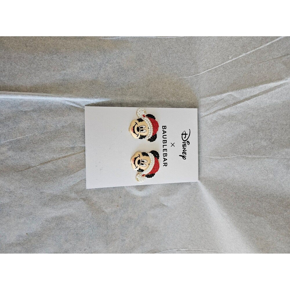 Disney baublebar Christmas Mickey earrings